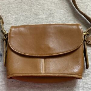 Coach Saddle Crossbody in Warm Caramel Brown